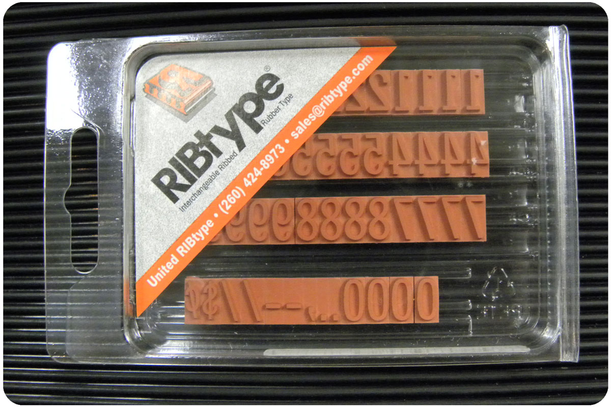 Ribtype Stamp, Ribbed Stamp, Custom Rubber Stamp