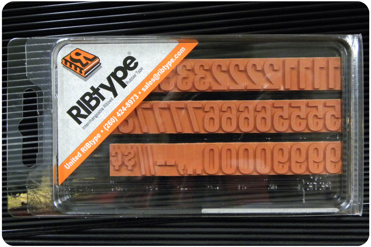 Ribtype Stamp, Ribbed Stamp, Custom Rubber Stamp