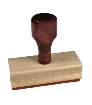 SS-32 Initial and Date Stamp Wood Handle
